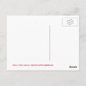 ハリスホーク飛んでいるはがき ポストカード (裏面)