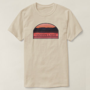 ハリスレイクノースカロライナ赤サンライズ Tシャツ