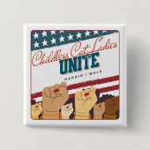 ハリスワルツチレスキャットレディースユナイト 缶バッジ (正面)