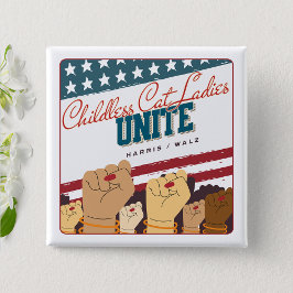 ハリスワルツチレスキャットレディースユナイト 缶バッジ