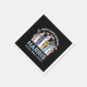 ハリスワルツワルツ2024ユニティ・オーバー・ディビジョン スタンダードカクテルナプキン (角)