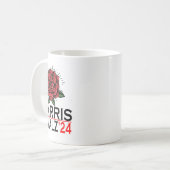ハリスワルツ投票カマラフラワー2024 コーヒーマグカップ (正面左)