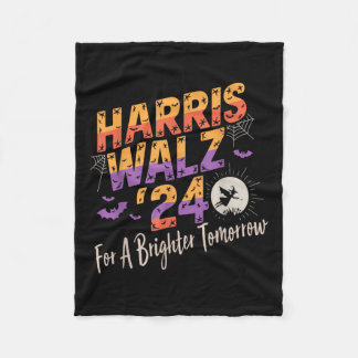 ハリスワルツ2024より明るい明日のハロウィーのために フリースブランケット