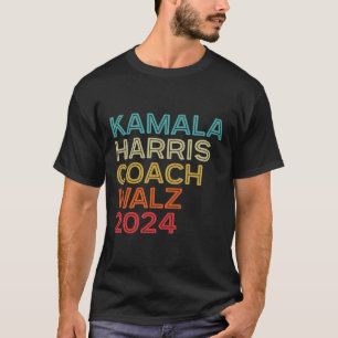 ハリスワルツ2024カマラハリスコーチW 2024レトロ Tシャツ