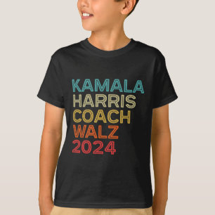 ハリスワルツ2024カマラハリスコーチW 2024レトロ Tシャツ
