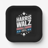 ハリスワルツ2024カマラハリスティムワルツ2024 ペーパープレート (正面)