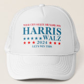 ハリスワルツ2024マーチパーソナライズされたポリティカル キャップ (正面)