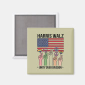 ハリスワルツ2024ユニティ・オーバー・ディビジョン マグネット (正面/裏面)