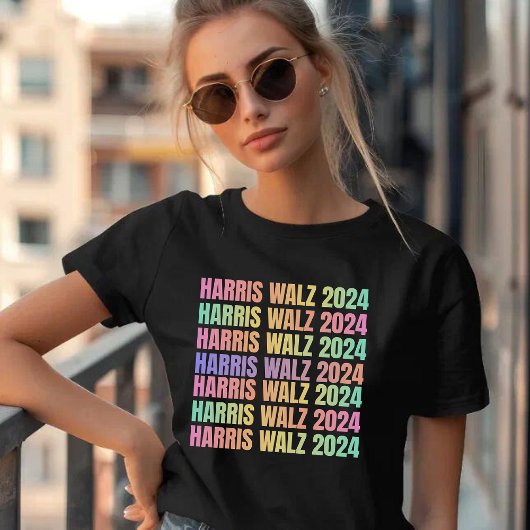 ハリスワルツ2024レインボー Tシャツ