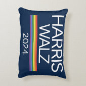 ハリスワルツ2024レインボーLGBTQプライド国旗 アクセントクッション (裏面(縦))
