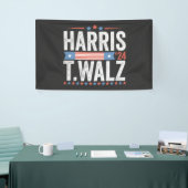 ハリスワルツ2024年選挙運動カマラティムワルツ 横断幕 (トレードショー)