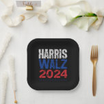 ハリスワルツ2024年選挙運動カマラハリスティムワルツ ペーパープレート<br><div class="desc">Harris Waltz 2024年選挙Kamala Harris Tim Waltz 2024</div>