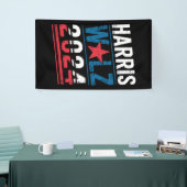 ハリスワルツ2024年選挙運動カマラハリスティムワルツ 横断幕 (トレードショー)