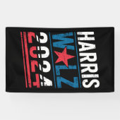 ハリスワルツ2024年選挙運動カマラハリスティムワルツ 横断幕 (横)