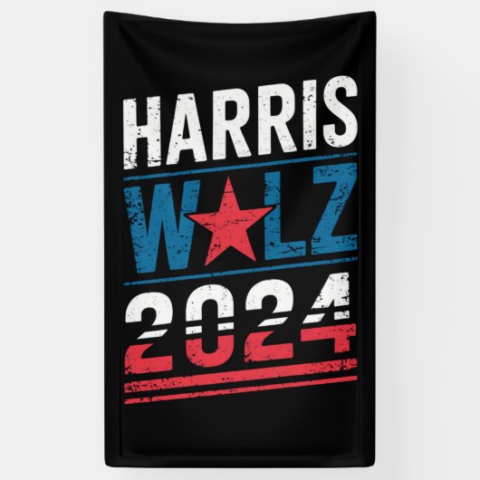 ハリスワルツ2024年選挙運動カマラハリスティムワルツ 横断幕 (縦)