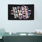 ハリスワルツ2024年選挙運動カマラハリスティムワルツ 横断幕 (トレードショー)