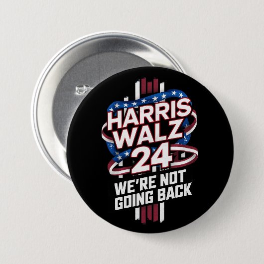 ハリスワルツ2024年選挙運動カマラハリスティムワルツ 缶バッジ (正面&裏面)