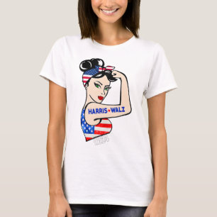 ハリスワルツ2024年選挙運動カマラハリスティムワルツ Tシャツ