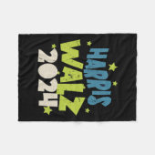 ハリスワルツ2024星 フリースブランケット (正面(横))