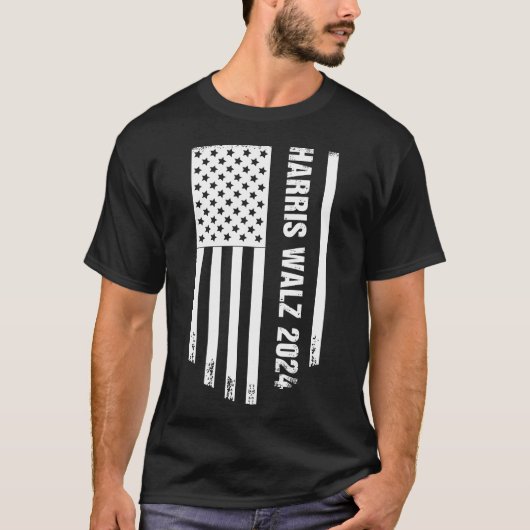 ハリスワルツ2024米国国旗 Tシャツ (正面)