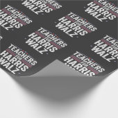 ハリスワルツ2024選挙カマラティムの先生 ラッピングペーパー (角)