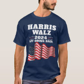 ハリスワルツ2024 | 民主党の投票 Tシャツ (正面)
