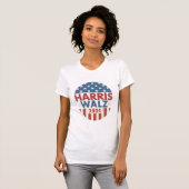 ハリスワルツ24民主主義2024 Tシャツ (正面フル)