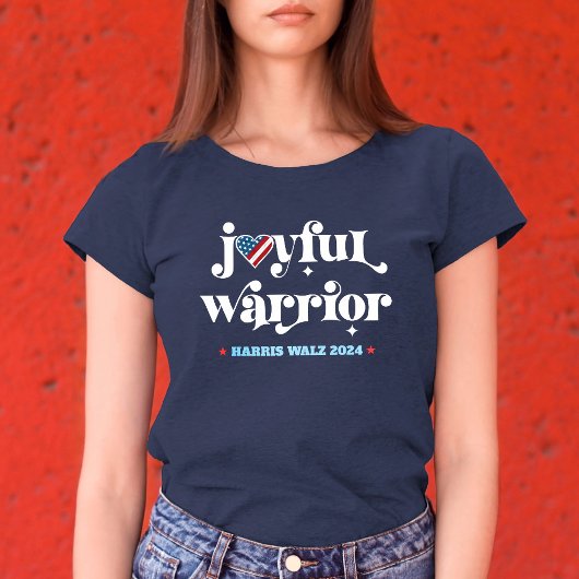 ハリスワルツJoyful Warrior USAハート旗選挙 トライブレンドＴシャツ