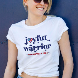 ハリスワルツJoyful Warrior USA国旗のハート選挙 Tシャツ