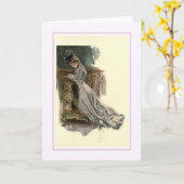 ハリスンフィッシャーのイラストレーション カード (黄色い花)