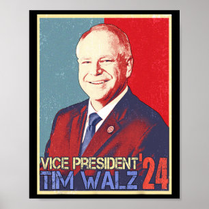 ハリス副大統領ティム・ワルツ・ワルツ2024年選挙 ポスター