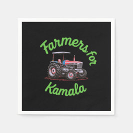 ハリス大統領を支持するカマラヤの農家 スタンダードカクテルナプキン