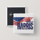 ハリス大統領選2024 缶バッジ (正面&裏面)
