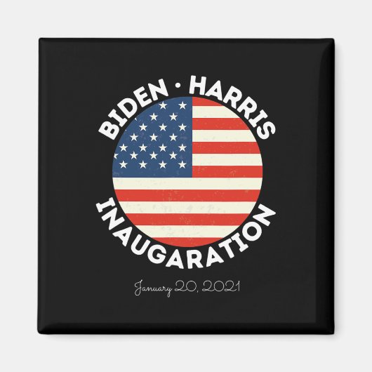 ハリス就任式2021年1月20日レトロDemocr マグネット (正面)