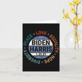 ハリス平和愛の平等の希望ダイバーシティ1月 カード (黄色い花)