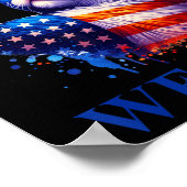 ハリス引用文我々が戦うとき我々は男と女のために勝つ ポスター (角)