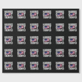 ハリス得は究極の政治的ユーモアを切り捨てた ラッピングペーパー (フラット)