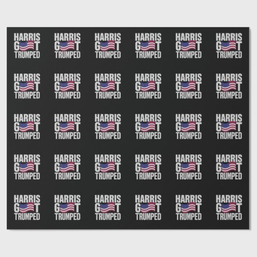 ハリス得は究極の政治的ユーモアを切り捨てた ラッピングペーパー (フラット)
