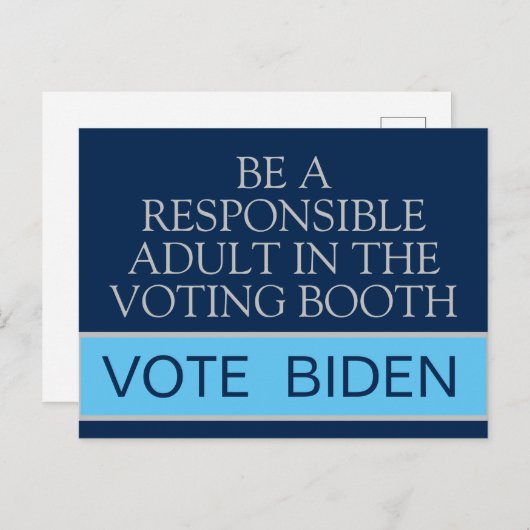 ハリス投票を成人投票の責任者とする ポストカード (正面/裏面)