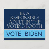 ハリス投票を成人投票の責任者とする ポストカード (正面)