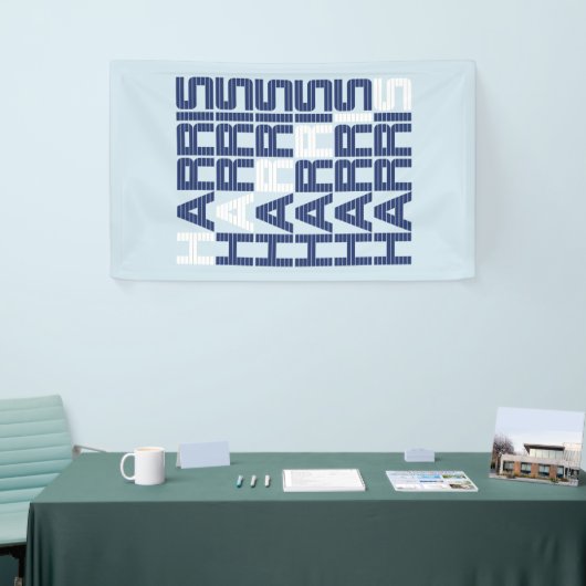 ハリス文字スタック 横断幕 (トレードショー)