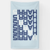 ハリス文字スタック 横断幕 (縦)