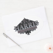 ハリス未来は女だ 楕円形シール (封筒)