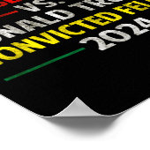 ハリス検事vsドナルド・トランプ有罪判決フェロン ポスター (角)