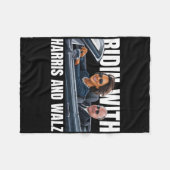 ハリス氏とワッツハイマー大統領のカマラ・ハリス氏と フリースブランケット (正面(横))