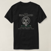 ハリス氏のMacLeodクレストスコットランドの姓タルト Tシャツ (デザイン正面)