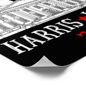 ハリス氏は2024年大統領選挙キャットおもしろい・ラディーで当選 ポスター (角)