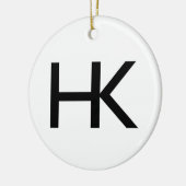 ハリス牧場ブランドのオーナメント セラミックオーナメント (左)