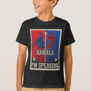 ハリス私は2024年の話引用文大統領選挙キャンペーン Tシャツ