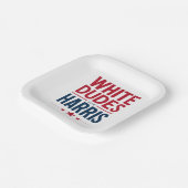 ハリス選挙のためのホワイトダデスKamala Harris 2024 ペーパープレート (傾斜あり)